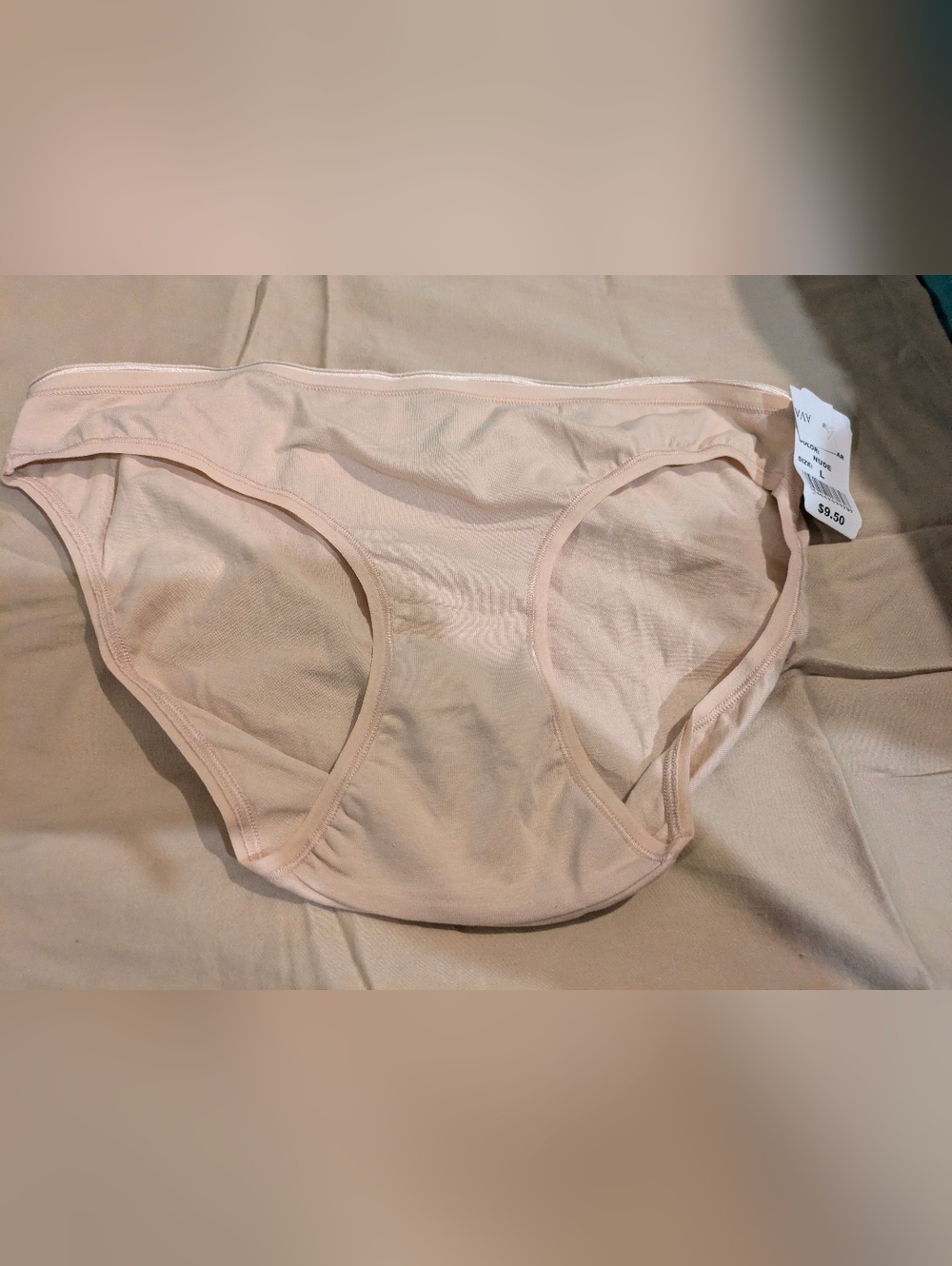 Ava & Aiden Bikini Panty In Nude 95% Cotton Lg